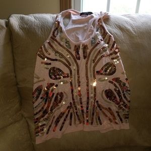 Sequins racerback tank